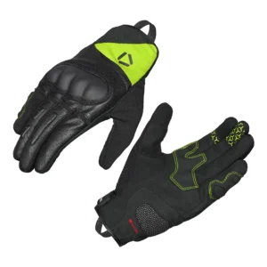 Korda Triad Riding Gloves lack & Fluorescent Yellow (size L)