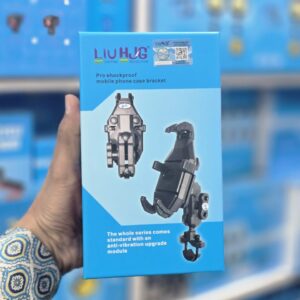 HJG Pro Spider Mobile Holder with Jaw Grip Damper Anti Vibration for Bike, Two Wheelers Universal HJG Mobile Holder Pro Spider Anti-Shake Anti-Theft Zero Vibration Shockproof Mobile Holder