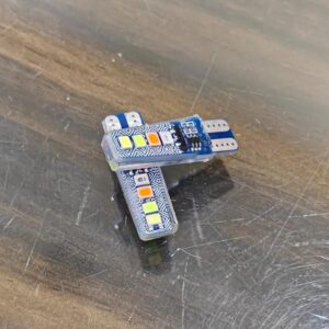 Multi color T10 bulbs pair