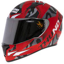 STUDDS THUNDER D7 BLACK/RED - Image 3