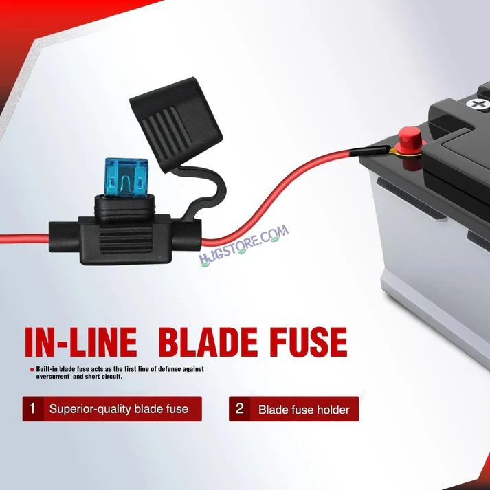 HJG Wiring Harness Kit with Flash Mode and Canbus - Foglight Wiring Harness Kit (2 Colour, 3 Wire with Flashing Mode, Original HJG) - Image 3