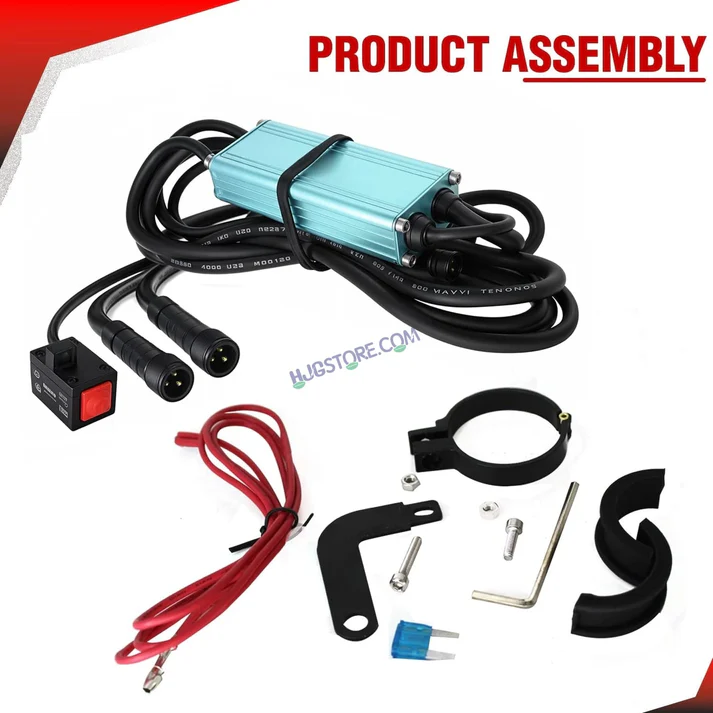 HJG Wiring Harness Kit with Flash Mode and Canbus - Foglight Wiring Harness Kit (2 Colour, 3 Wire with Flashing Mode, Original HJG) - Image 4