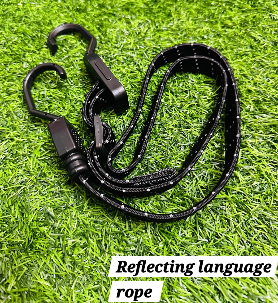 Reflective Bungee Cord – Black