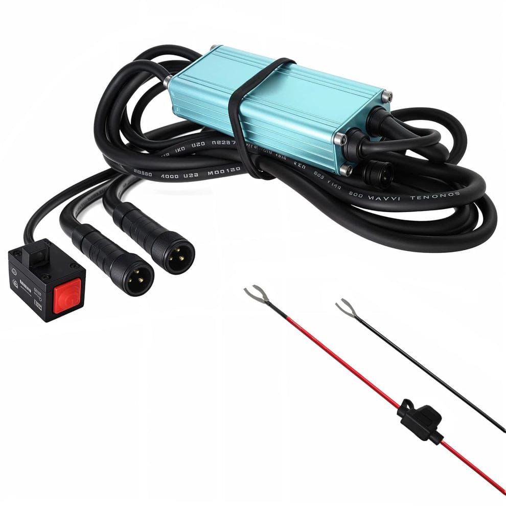 HJG Wiring Harness Kit with Flash Mode and Canbus - Foglight Wiring Harness Kit (2 Colour, 3 Wire with Flashing Mode, Original HJG)